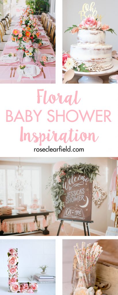 Floral baby shower inspiration to help you plan the perfect spring party for a mom-to-be! #babyshower #floralshower #showerinspiration | https://www.roseclearfield.com