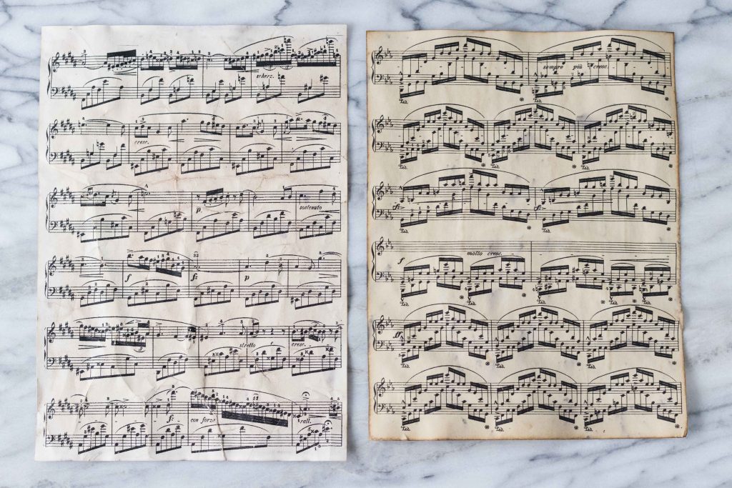 Air drying newly vintaged paper is a great "set it and forget it" method that produces a light-medium antiqued aesthetic.