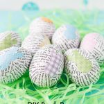 DIY Book Page Plastic Easter Eggs