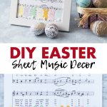 DIY Easter Sheet Music Decor