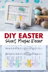 DIY Easter Sheet Music Decor