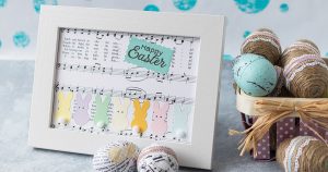 DIY Easter Sheet Music Wall Decor