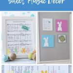 DIY Easter Sheet Music Wall Decor