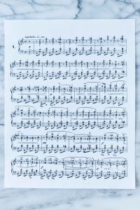 DIY Sheet Music Plastic Easter Eggs | https://www.roseclearfield.com