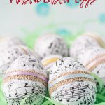 DIY Sheet Music Plastic Easter Eggs