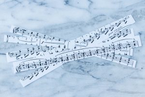 DIY Sheet Music Plastic Easter Eggs | https://www.roseclearfield.com