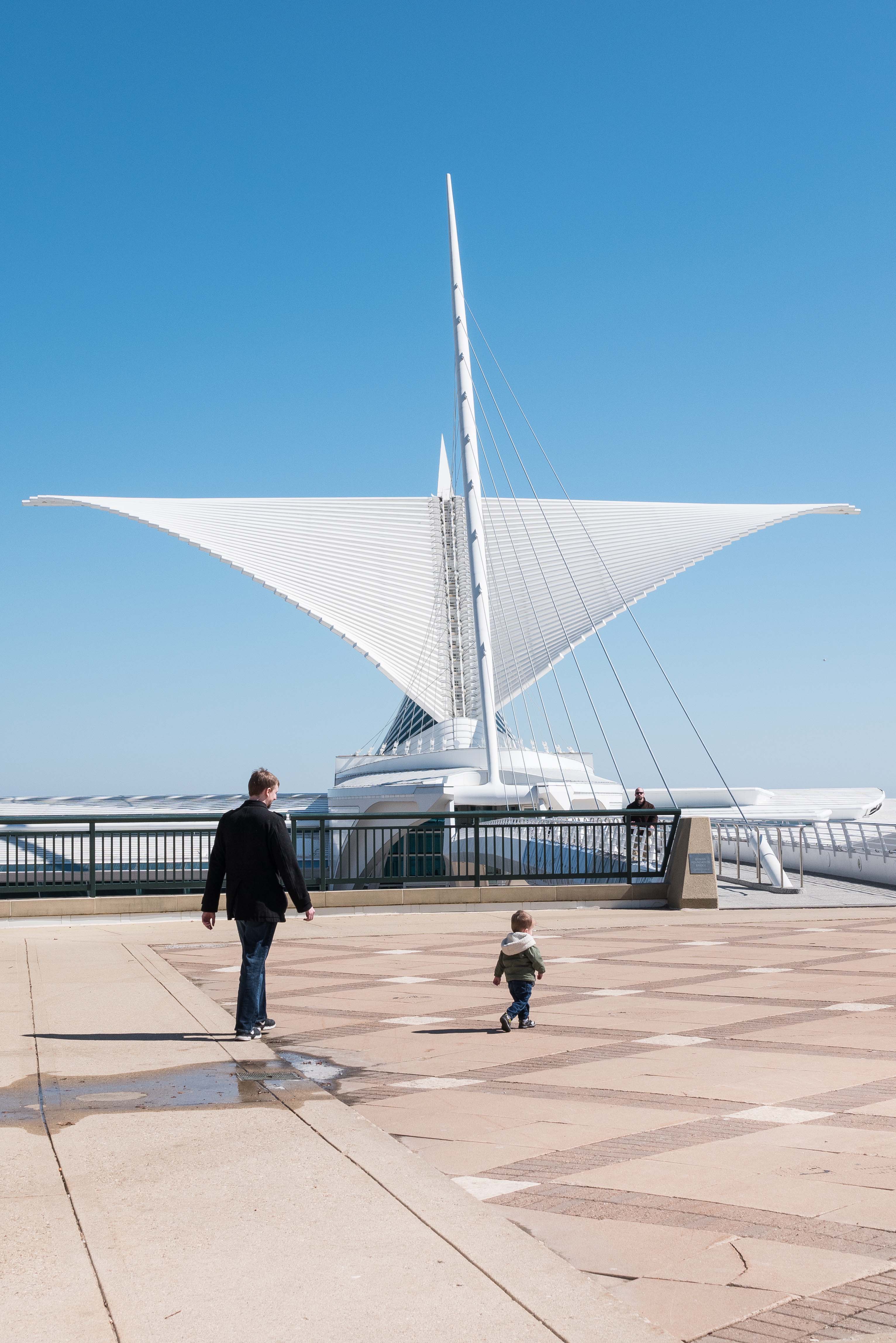 Jake and Tommy at the Milwaukee Art Museum March 2019 | https://www.roseclearfield.com