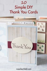 Easy DIY thank you cards are simple to make and add a meaningful touch to any thank you note or gift! #DIY #thankyoucards #handmadecards