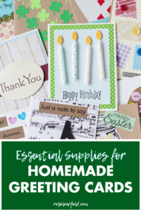 Essential Supplies for Homemade Greeting Cards