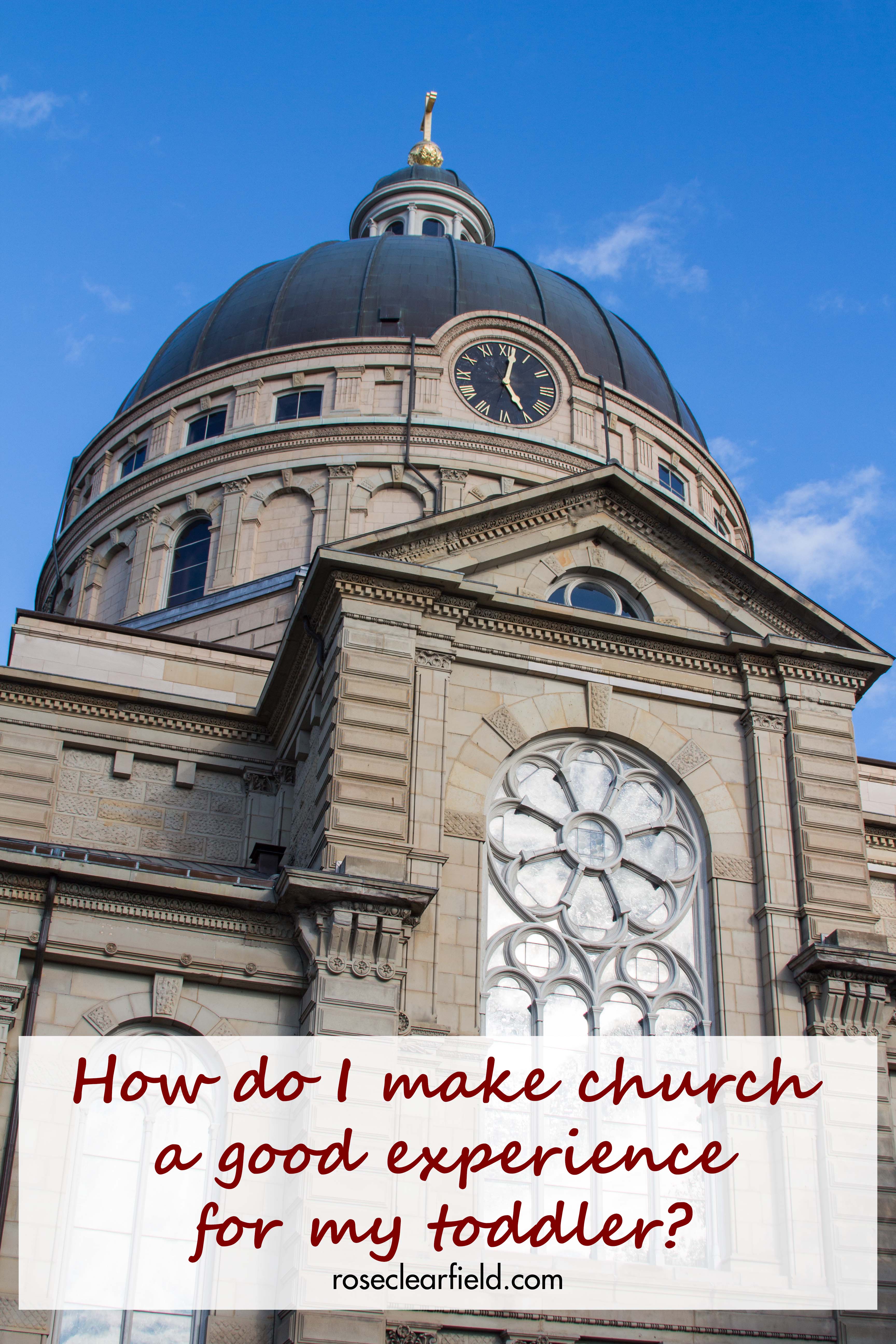 How to do I make church a good experience for my toddler? Tips to make church go more smoothly for everyone. #church #toddlersinchurch #toddlerlife | https://www.roseclearfield.com