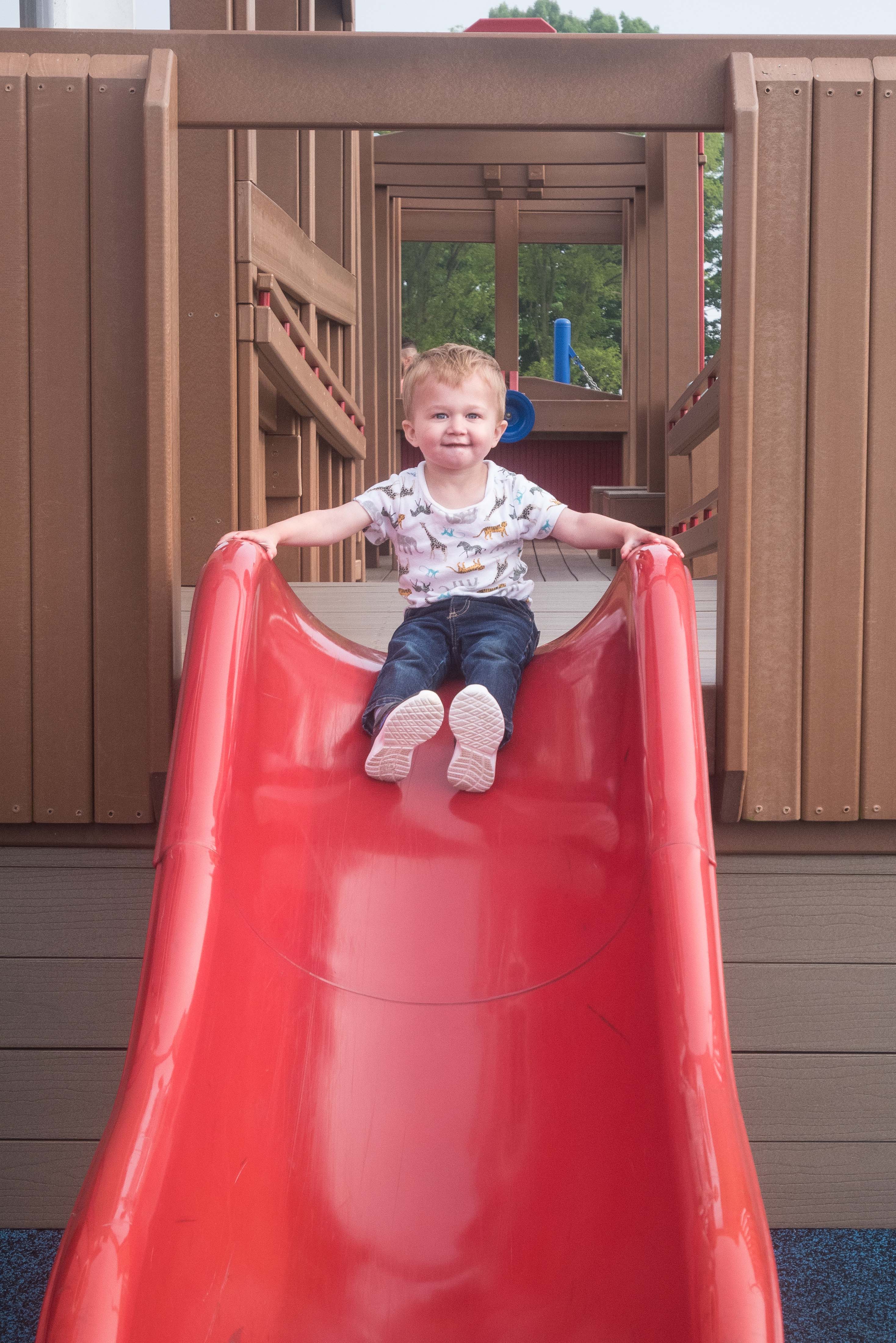 Tommy on the Slide June 2019 | https://www.roseclearfield.com