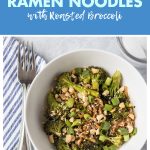 Peanut Sesame Ramen Noodles with Roasted Broccoli