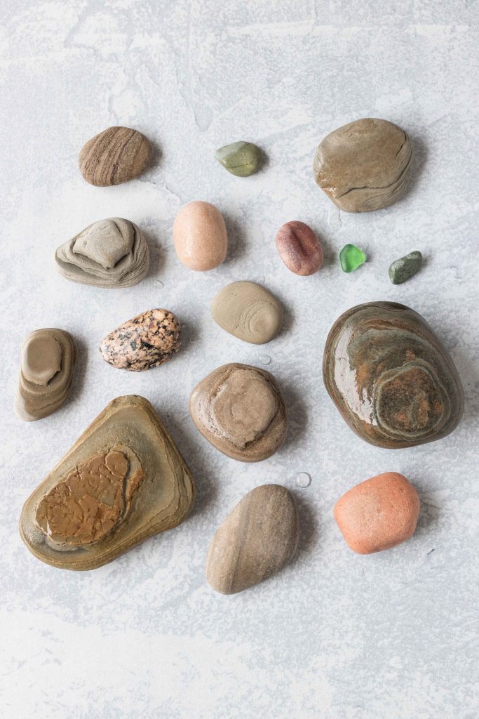 Rock Flat Lay #rocks #beachcombing #summer
