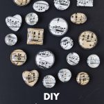 DIY sheet music glass magnets. Easy home decor project to give as gifts or party favors or sell on Etsy or at craft fairs! #DIY #sheetmusic #glassmagnets | https://www.roseclearfield.com