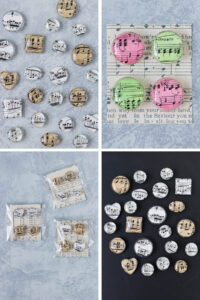DIY Sheet Music Glass Magnets