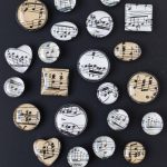 DIY sheet music glass magnets. Easy home decor project to sell or give as gifts or party favors! #sheetmusic #glassmagnets #DIY