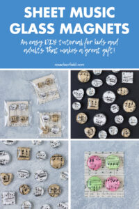 Sheet Music Glass Magnets An Easy DIY Tutorial