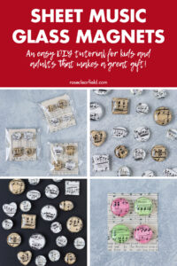 Sheet Music Glass Magnets An Easy DIY Tutorial