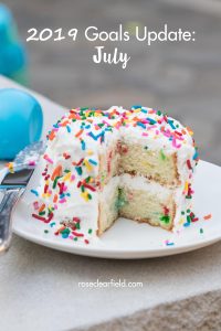 2019 Goals Update: July