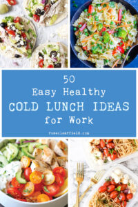 50 Easy Healthy Cold Lunch Ideas for Work
