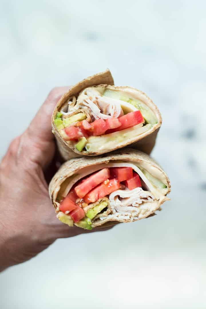 Avocado Turkey Hummus Wrap A Sweet Pea Chef