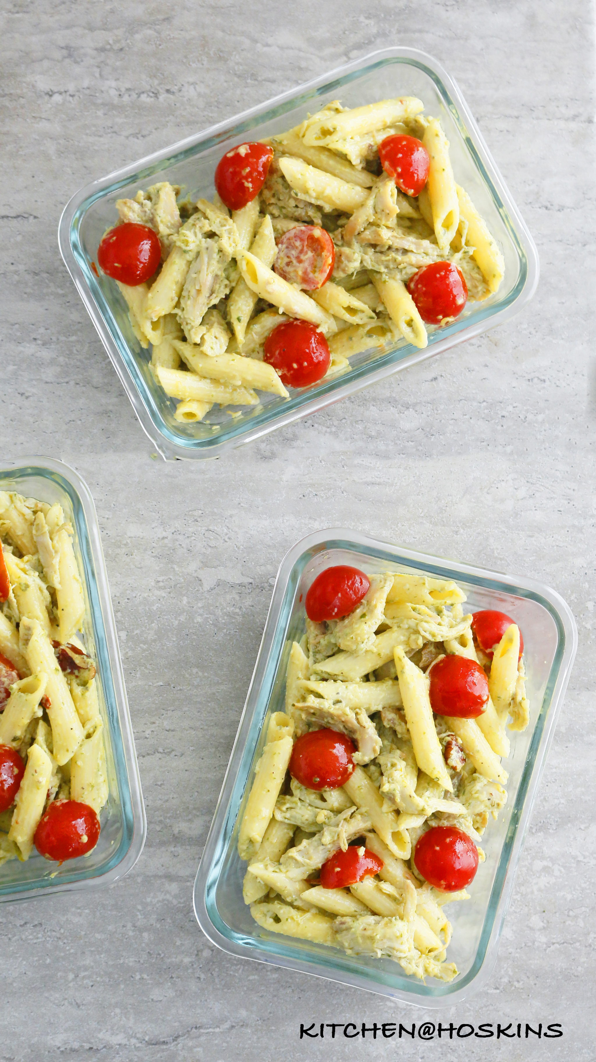 Creamy Chicken Pesto Pasta Salad Kitchen at Hoskins