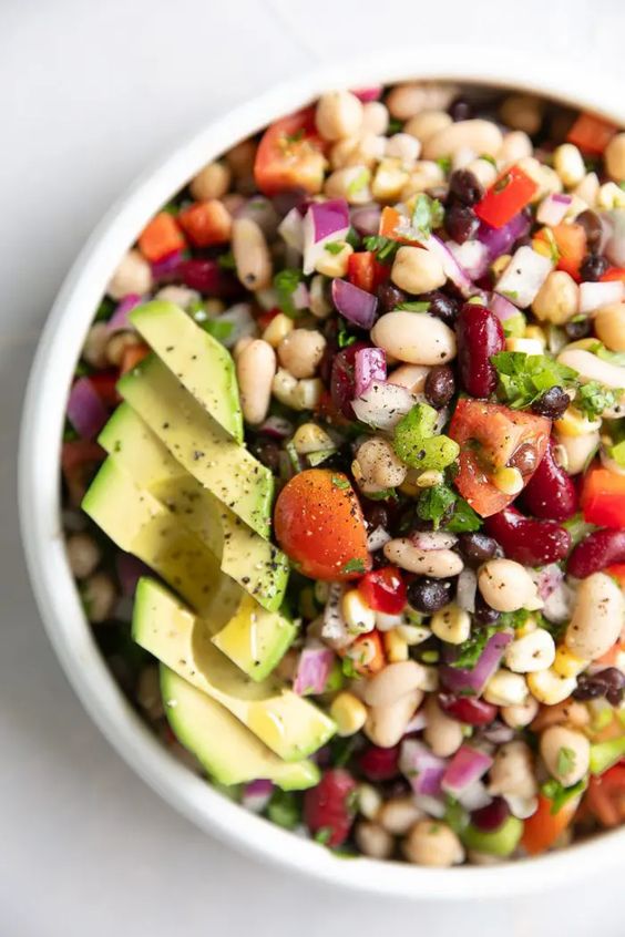 Easy Mexican Bean Salad The Forked Spoon