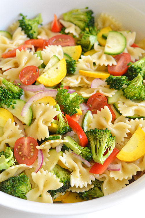 Garden Vegetable Pasta Salad One Little Project