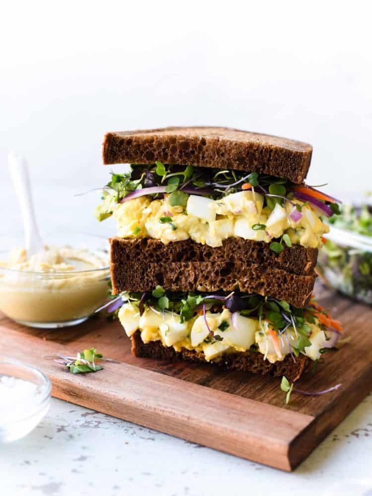 Hummus and Tahini Egg Salad Kitchen Confidante