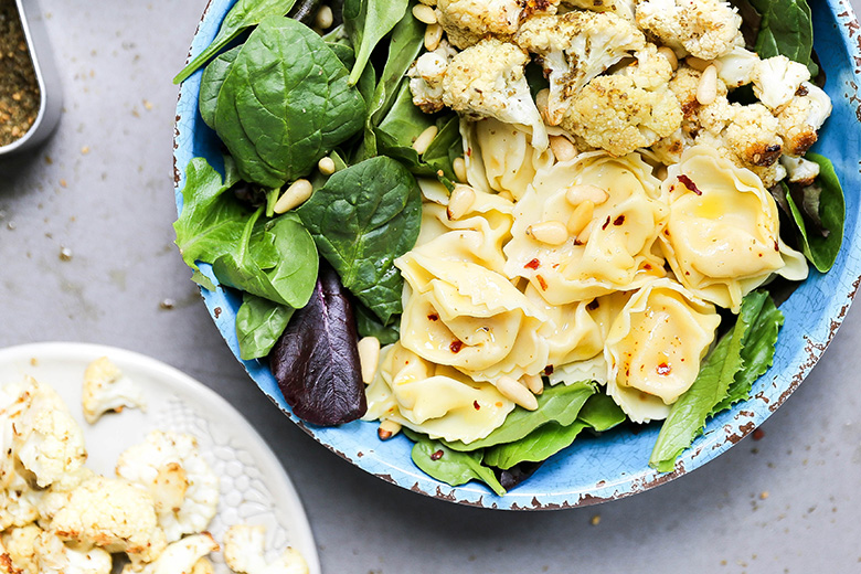 Zaatar Roasted Cauliflower and Tortellini Salad Floating Kitchen