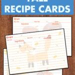 12 Free Printable Fall Recipe Cards