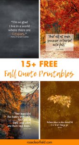 15+ Free Fall Quote Printables