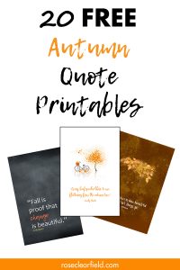 20 Free Autumn Quote Printables
