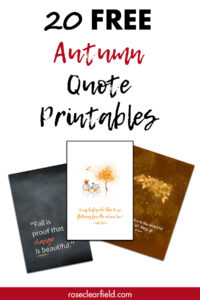20 Free Autumn Quote Printables