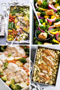 Easy Sheet Pan Dinner Recipes Collage