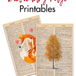 Free Fall Dictionary Page Printables