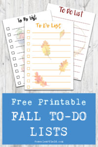 Free Printable Fall To-Do Lists