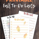 Free Printable Fall To-Do Lists