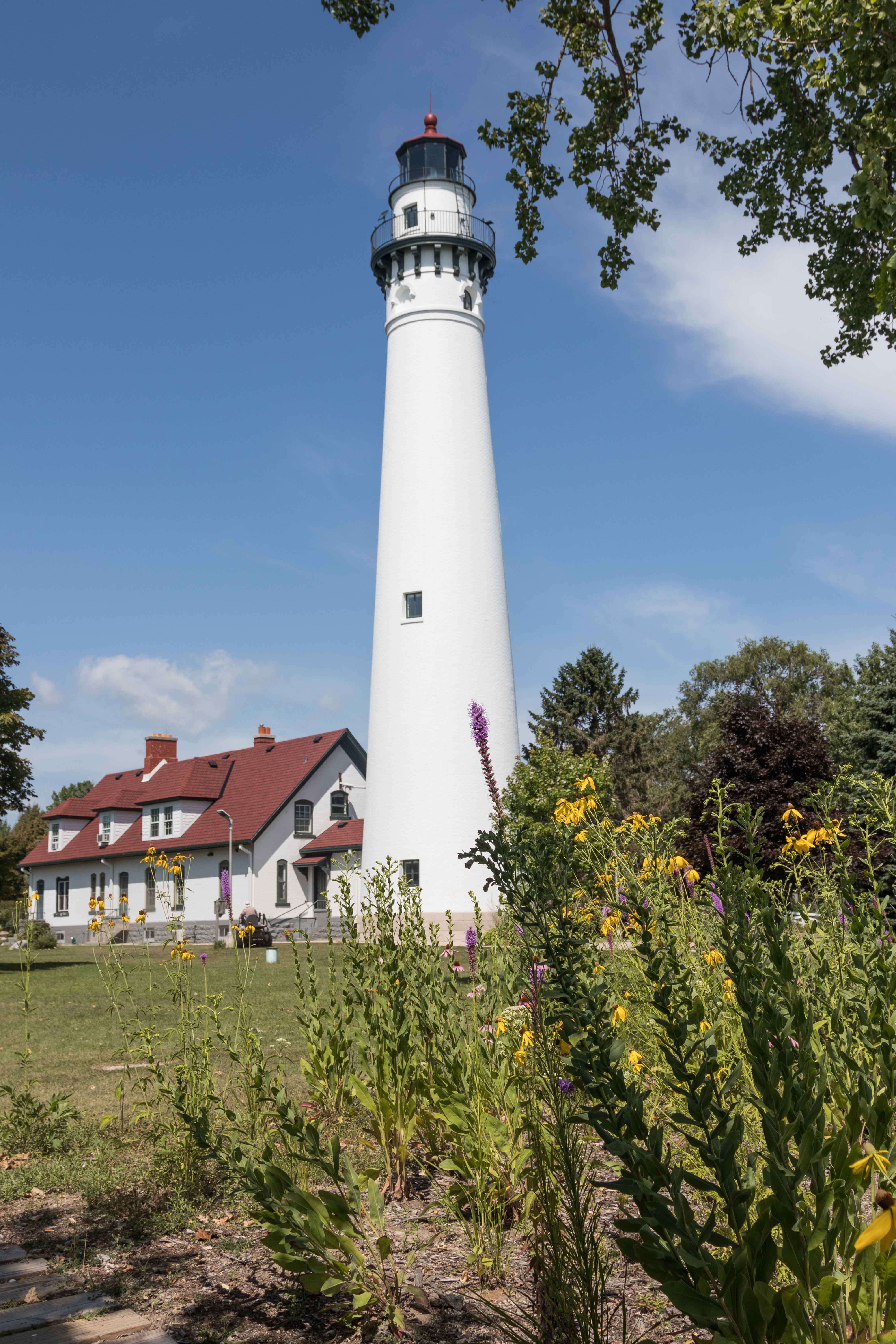 Wind Point Lighthouse in August