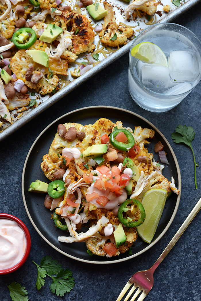 One-Pan Cauliflower Nachos Fit Foodie Finds