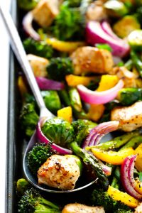 Sheet Pan Chicken and Veggie Stir Fry Gimme Some Oven