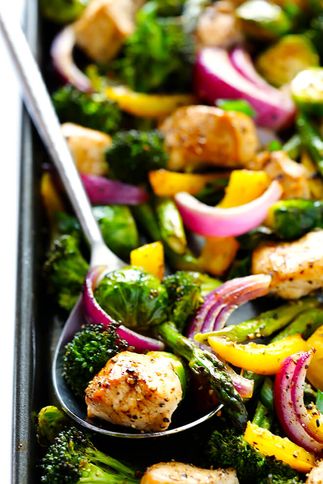 Sheet Pan Chicken and Veggie Stir Fry Gimme Some Oven