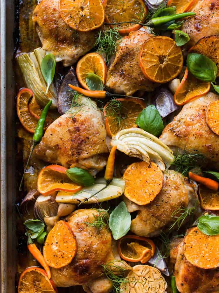 Thai-Spiced Mandarin Orange Roasted Chicken Thighs Kitchen Confidante