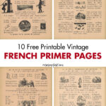 10 Free Printable Vintage French Primer Pages