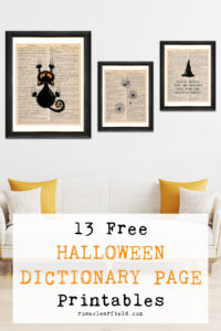 13 Free Halloween Dictionary Page Printables