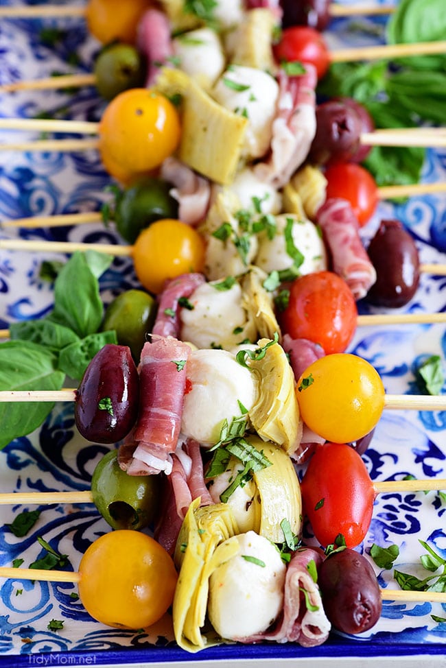 Antipasto Skewers Tidy Mom