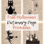 Free Halloween Dictionary Page Printables