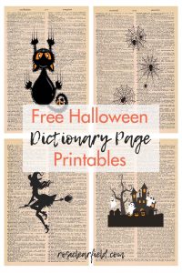 Free Halloween Dictionary Page Printables