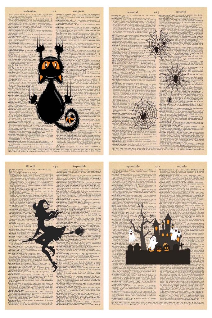 Free Halloween Dictionary Page Printables