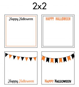 Free Printable 2x2 Halloween Earring Cards